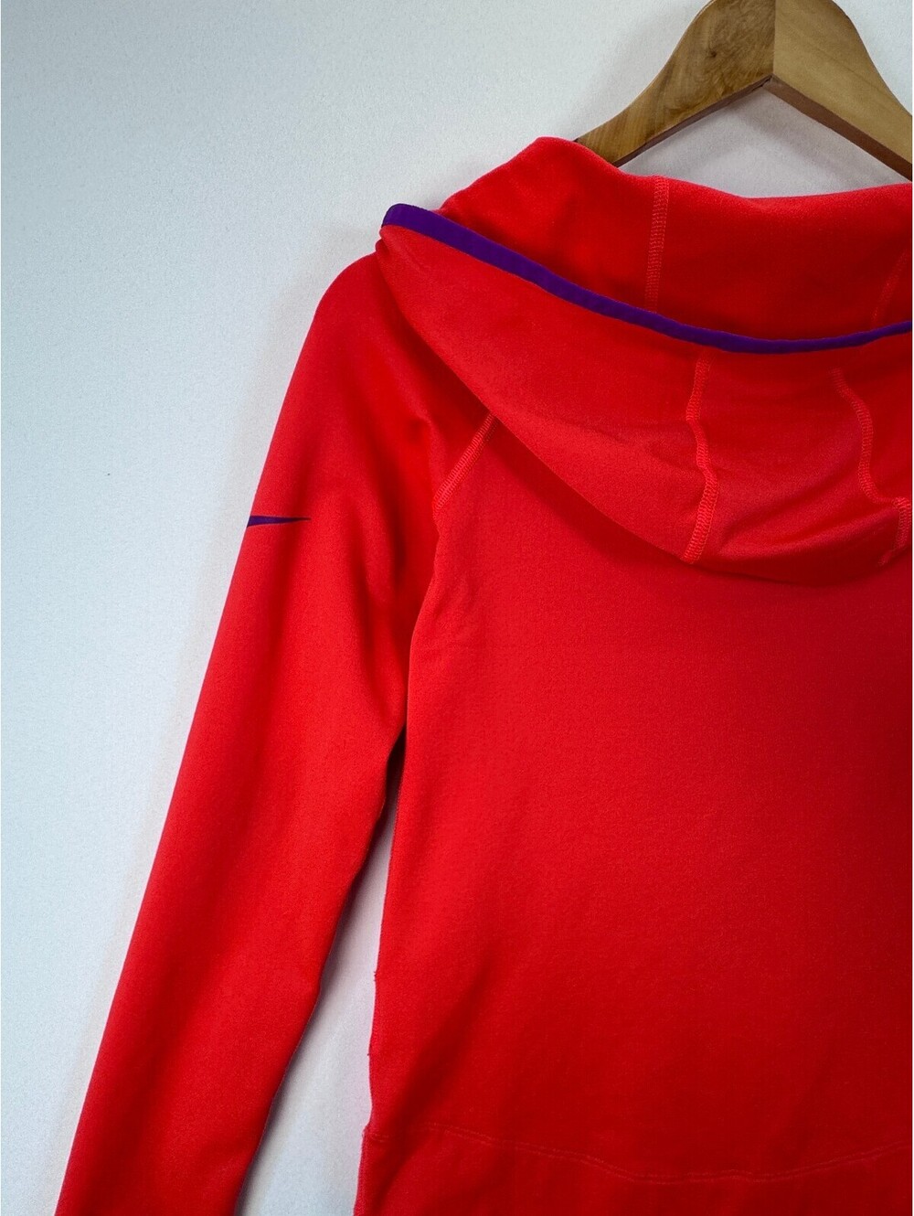 Nike Pro Hyperwarm 3.0 Girls L Coral Purple Dri-FIT Half Zip Hoodie Top - Picture 11 of 13